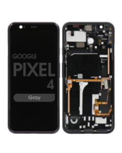 OEM Pull - OLED Screen and Digitizer Assembly w/ Frame for Google Pixel 4 (Grade C) (Gray)