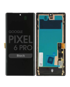Refurbished - OLED Screen and Digitizer Assembly w/ Frame for Google Pixel 6 Pro (Black)