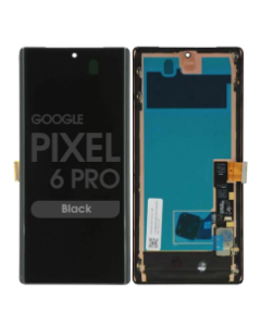 Premium - OLED Screen and Digitizer Assembly w/ Frame for Google Pixel 6 Pro (Black)