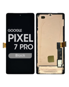 Soft OLED - Screen and Digitizer Assembly w/ Frame for Google Pixel 7 Pro (Black)