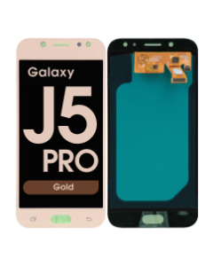 Refurbished - OLED Screen and Digitizer Assembly for Samsung Galaxy J5 Pro (J530 / 2017) (No Frame) (Gold)