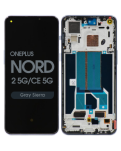 Refurbished - OLED Screen and Digitizer Assembly w/ Frame for OnePlus Nord 2 5G / Nord CE 5G (Gray Sierra)