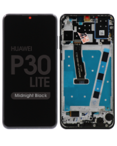 LCD Screen and Digitizer Assembly w/ Frame for Huawei P30 Lite (6GB Version) (Midnight Black)