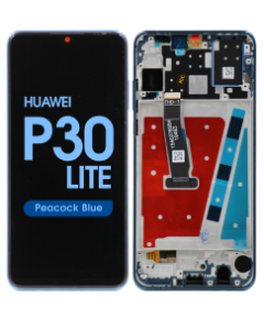 LCD Screen and Digitizer Assembly w/ Frame for Huawei P30 Lite (6GB Version) (Peacock Blue)