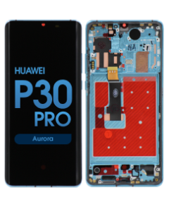 OLED Screen and Digitizer Assembly w/ Frame for Huawei P30 Pro (Aurora)