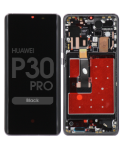 OLED Screen and Digitizer Assembly w/ Frame for Huawei P30 Pro (Black)