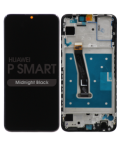LCD Screen and Digitizer Assembly w/ Frame for Huawei P Smart (2019) (Midnight Black)