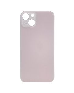 (Big Hole) Glass Back Cover for iPhone 13 (No Logo) (Pink)