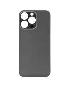 (Big Hole) Glass Back Cover for iPhone 13 Pro Max (No Logo) (Graphite)
