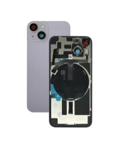 OEM Pull - Back Glass w/ Small Parts for iPhone 14 Plus (Grade A) (US Version) (Purple)