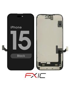 FX5 Soft OLED - Aftermarket OLED Screen and Digitizer Assembly for iPhone 15 (IC Swappable) (Black)