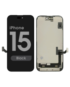 Premium Refurbished - OLED Screen Assembly for iPhone 15 (Black)