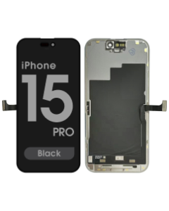 Premium Refurbished - OLED Screen Assembly for iPhone 15 Pro (Black)