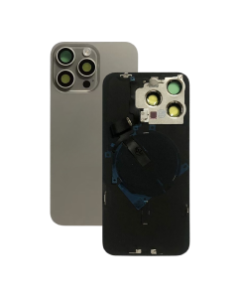OEM Pull - Back Glass w/ Small Parts for iPhone 15 Pro (US Version) (Grade A) (Natural Titanium)