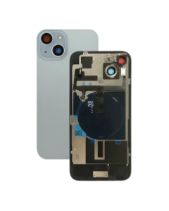 OEM Pull - Back Glass w/ Small Parts for iPhone 15 Plus (Grade A) (US Version) (Blue)