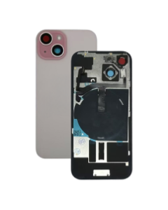 OEM Pull - Back Glass w/ Small Parts for iPhone 15 Plus (US Version) (Grade A) (Pink)