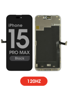 FX5 Soft OLED 120Hz - Aftermarket OLED Screen and Digitizer Assembly for iPhone 15 Pro Max (Black) (IC Swappable)
