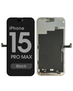 Premium Refurbished - OLED Screen Assembly for iPhone 15 Pro Max (Black)
