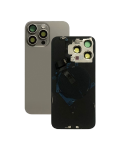 OEM Pull - Back Glass w/ Small Parts for iPhone 15 Pro Max (US Version) (Grade A) (Natural Titanium)