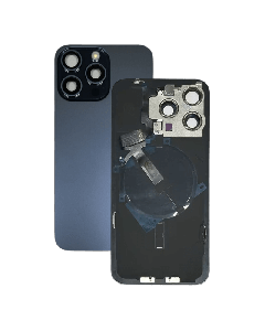 OEM Pull - Back Glass w/ Small Parts for iPhone 15 Pro Max (US Version) (Grade B) (Blue Titanium)