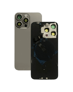 OEM Pull - Back Glass w/ Small Parts for iPhone 15 Pro Max (US Version) (Grade C) (Natural Titanium)
