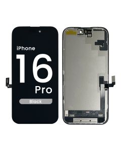 IG3 Soft OLED - Aftermarket OLED Screen and Digitizer Assembly for iPhone 16 Pro (Black)