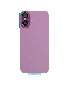 Back Glass w/ Camera Lens / MagSafe Magnet for iPhone 16 Plus (No Logo) (Pink)