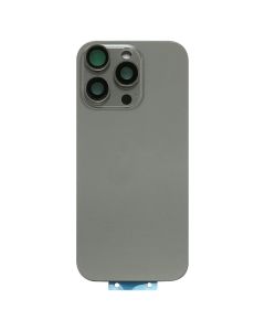 Back Glass w/ Camera Lens / MagSafe Magnet for iPhone 16 Pro Max (Natural Titanium) (No Logo)