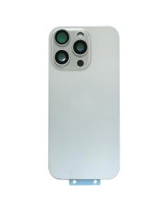 Back Glass w/ Camera Lens / MagSafe Magnet for iPhone 16 Pro Max (White Titanium) (No Logo)