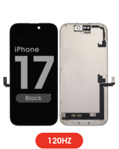 FX5 Soft OLED 120Hz - Aftermarket OLED Screen and Digitizer Assembly for iPhone 17 (Black) (IC Swappable) 