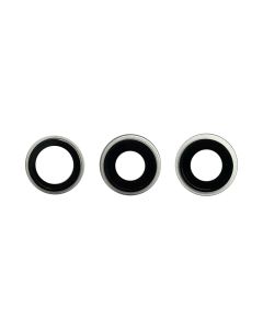 Premium - Rear Camera Lens w/ Rings for iPhone 17 Pro / 17 Pro Max (Silver)