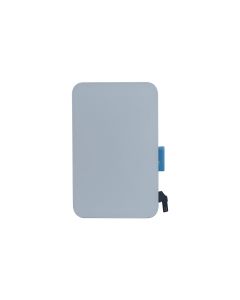 Back Glass w/ Steel Plate / Wireless NFC Charging MagSafe Magnet / Flex for iPhone 17 Pro Max (No Logo) (Silver)