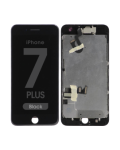 Complete Assembly - LCD Screen and Digitizer Assembly for iPhone 7 Plus (Front camera / Prox Sensor / Earspeaker Pre-Installed) (Black)