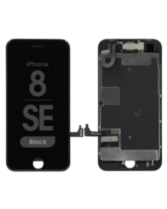 Complete Assembly - LCD Screen and Digitizer Assembly for iPhone 8 / SE (2020) (Front camera / Prox Sensor / Earspeaker Pre-Installed) (Black)
