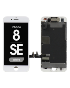 Complete Assembly - LCD Screen and Digitizer Assembly for iPhone 8 / SE (2020) (Front camera / Prox Sensor / Earspeaker Pre-Installed) (White)