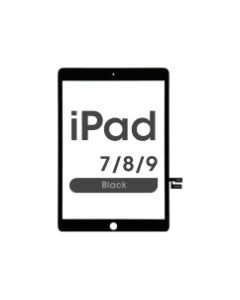 Premium - Glass and Digitizer Touch Panel for iPad 7 / iPad 8 (Black) (10.2)