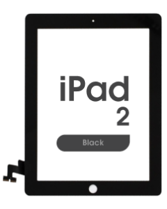 Premium - Glass and Digitizer Touch Panel for iPad 2 (Black)