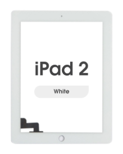 Aftermarket - Glass and Digitizer Touch Panel for iPad 2 (White)