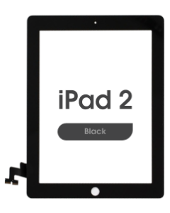 Aftermarket - Glass and Digitizer Touch Panel for iPad 2 (Black)