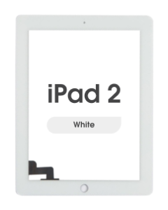 Premium - Glass and Digitizer Touch Panel for iPad 2 (White)