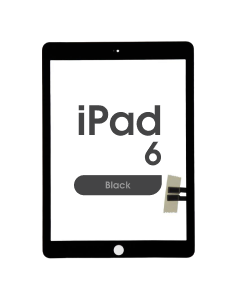 Aftermarket - Glass and Digitizer Touch Panel for iPad 6 (Black)