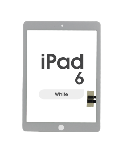 Aftermarket - Glass and Digitizer Touch Panel for iPad 6 (White)