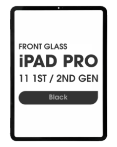 (2in1) Front Glass w/ OCA for iPad Pro 11 1st / 2nd Generation (Black)
