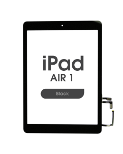 Aftermarket w/ Home Button - Glass and Digitizer Touch Panel for iPad Air 1 / iPad 5 (Black)