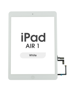 Aftermarket w/ Home Button - Glass and Digitizer Touch Panel for iPad Air 1 / iPad 5 (White)
