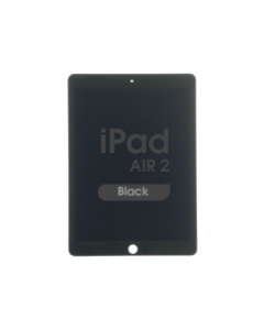 Premium Refurbished - Glass and Digitizer Full LCD Assembly for iPad Air 2 w/ Pre-installed Sleep / Wake Flex (Black)