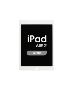 Premium Refurbished - Glass and Digitizer Full LCD Assembly for iPad Air 2 w/ Pre-installed Sleep / Wake Flex (White)