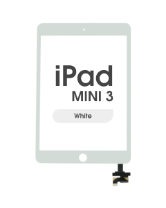 Premium - Glass and Digitizer Touch Panel for iPad Mini 3 (White)