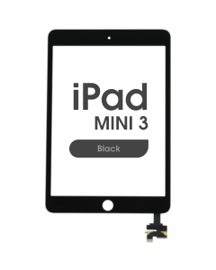 Aftermarket - Glass and Digitizer Touch Panel for iPad Mini 3 (No Adhesive) (Black)