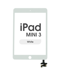 Aftermarket - Glass and Digitizer Touch Panel for iPad Mini 3 (White)